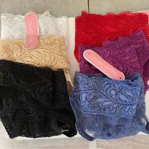 Lace high-leg Thong Panty Six colors